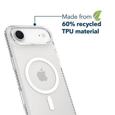 Insignia - Hard-Shell Case with MagSafe for Apple iPhone Air - Clear Insignia - Hard-Shell Case with MagSafe for Apple iPhone Air - Clear