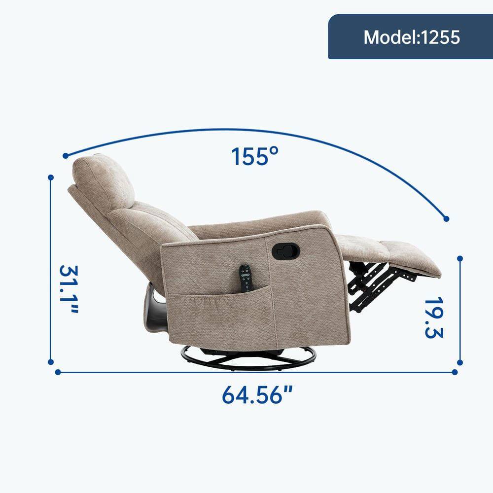 Model: 1255  
155°  
31.1"  
19.3"  
64.56"
