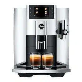 JURA - Refurbished Excellent - E8 Automatic Coffee and Espresso Machine - Chrome