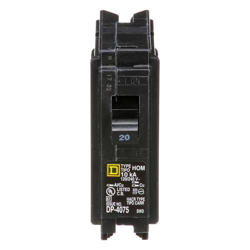 # 17 32  
ON 20 0 TYPE HOM 10 kA 120/240 V- Al/Cu Cu LISTED NOM UL LAPER .. 117 $1 HACR TYPE ISSUE NO. TIPO CARR DP-4075 SWD