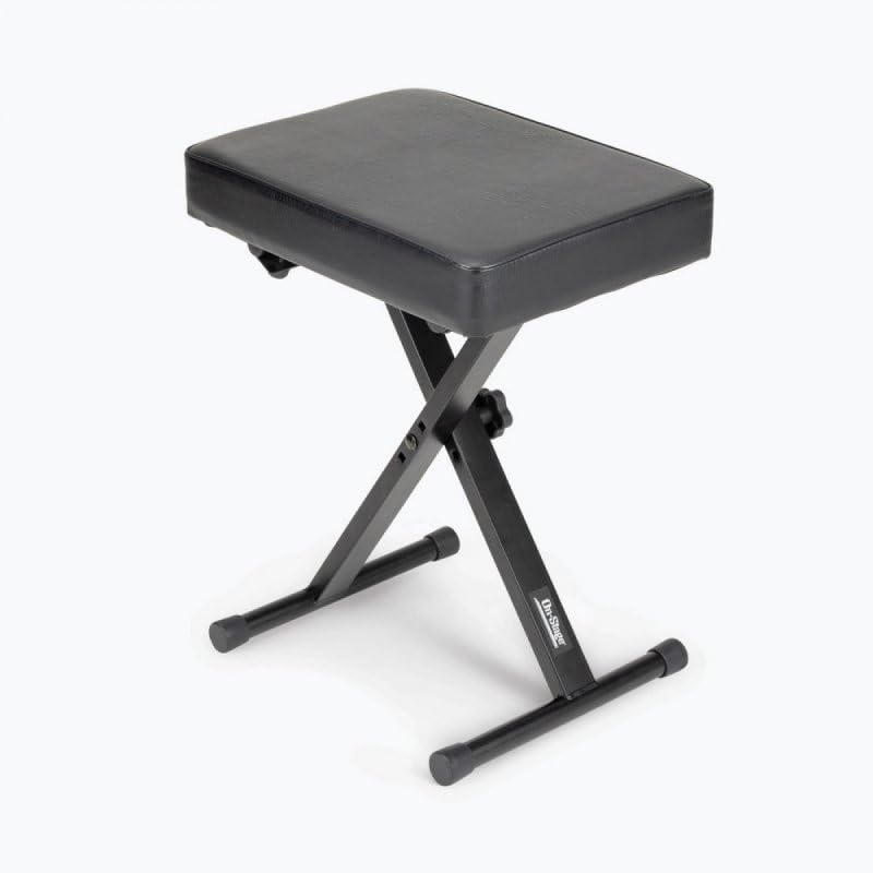 Alt View 6. On Stage Stands - On Stage KT7800 Padded Keyboard Bench - Black.