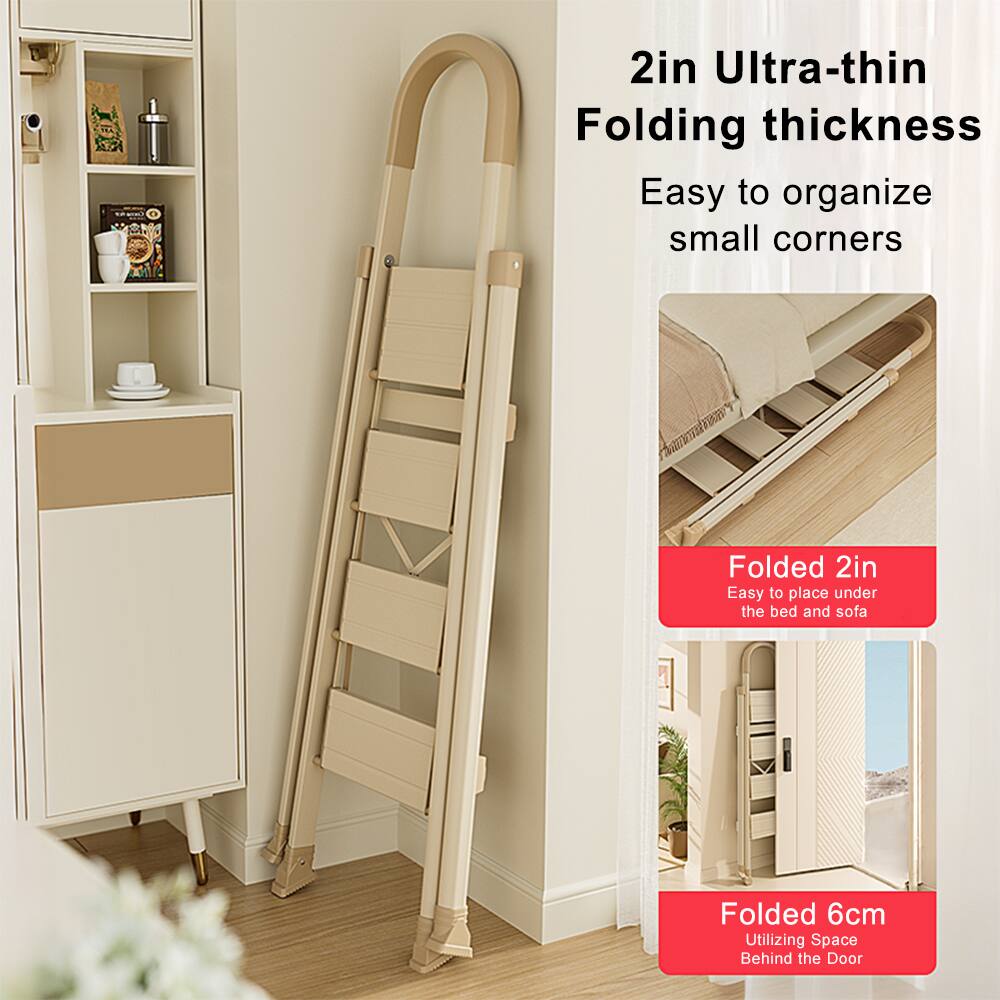 2in Ultra-thin Folding thickness  
Easy to organize small corners  

Folded 2in  
Easy to place under the bed and sofa  

Folded 6cm  
Utilizing Space Behind the Door