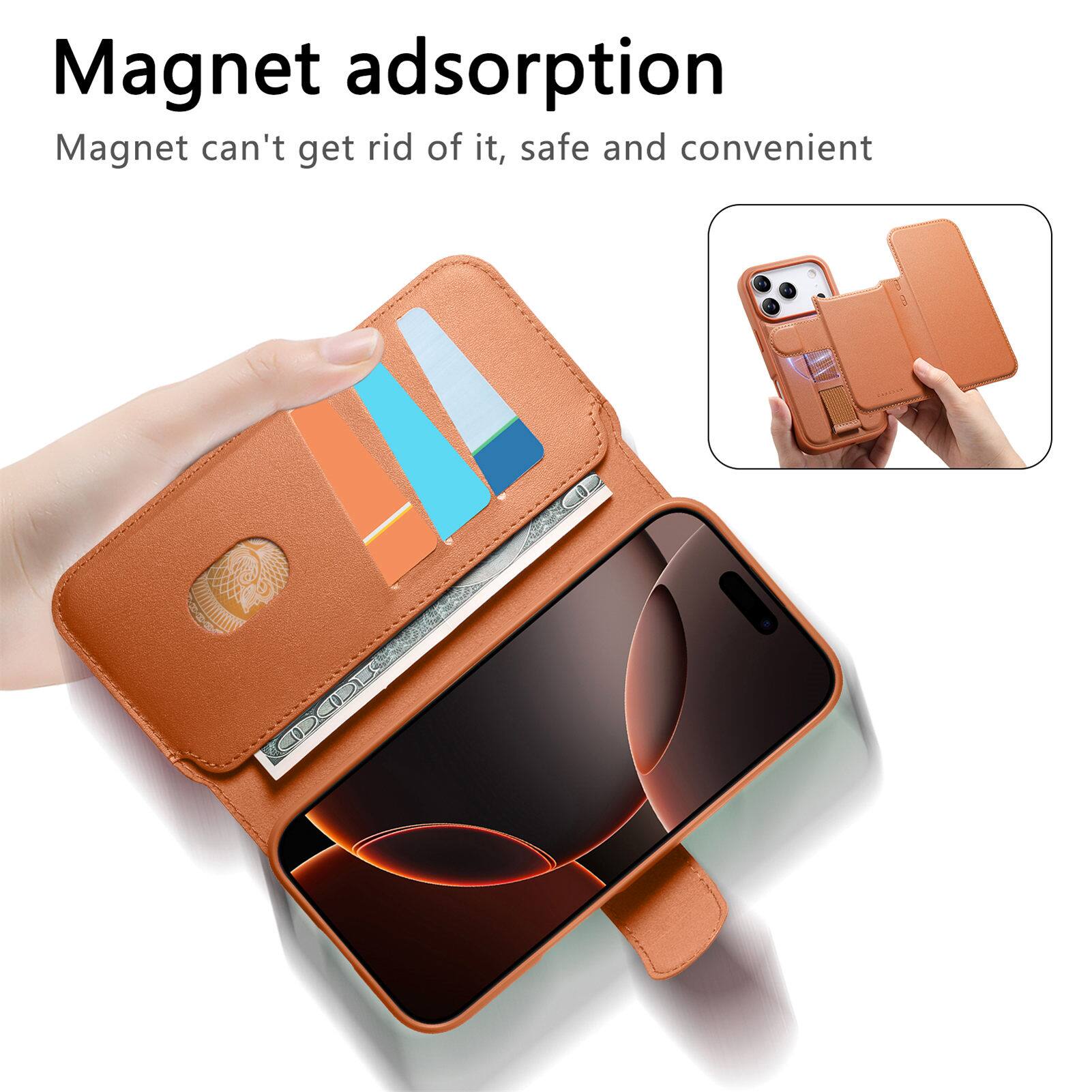 Magnet adsorption  
Magnet can't get rid of it, safe and convenient
