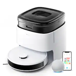 Lefant - M3 sweeping robot|12000Pa suction|Dual-rotating mop|Automatic cleaning and drying|Self-hydrationAPP/voice control - White