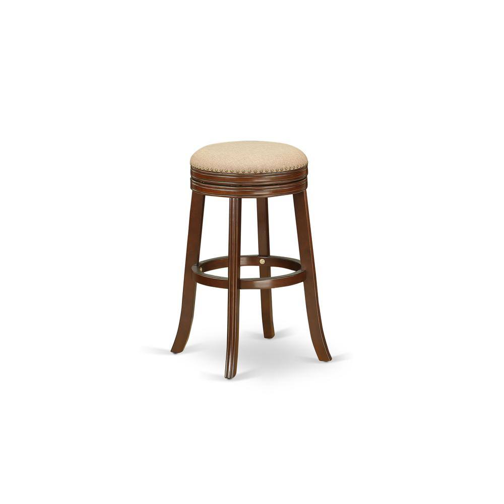 Angle. East West Furniture - Barstools Mocha - Brown.