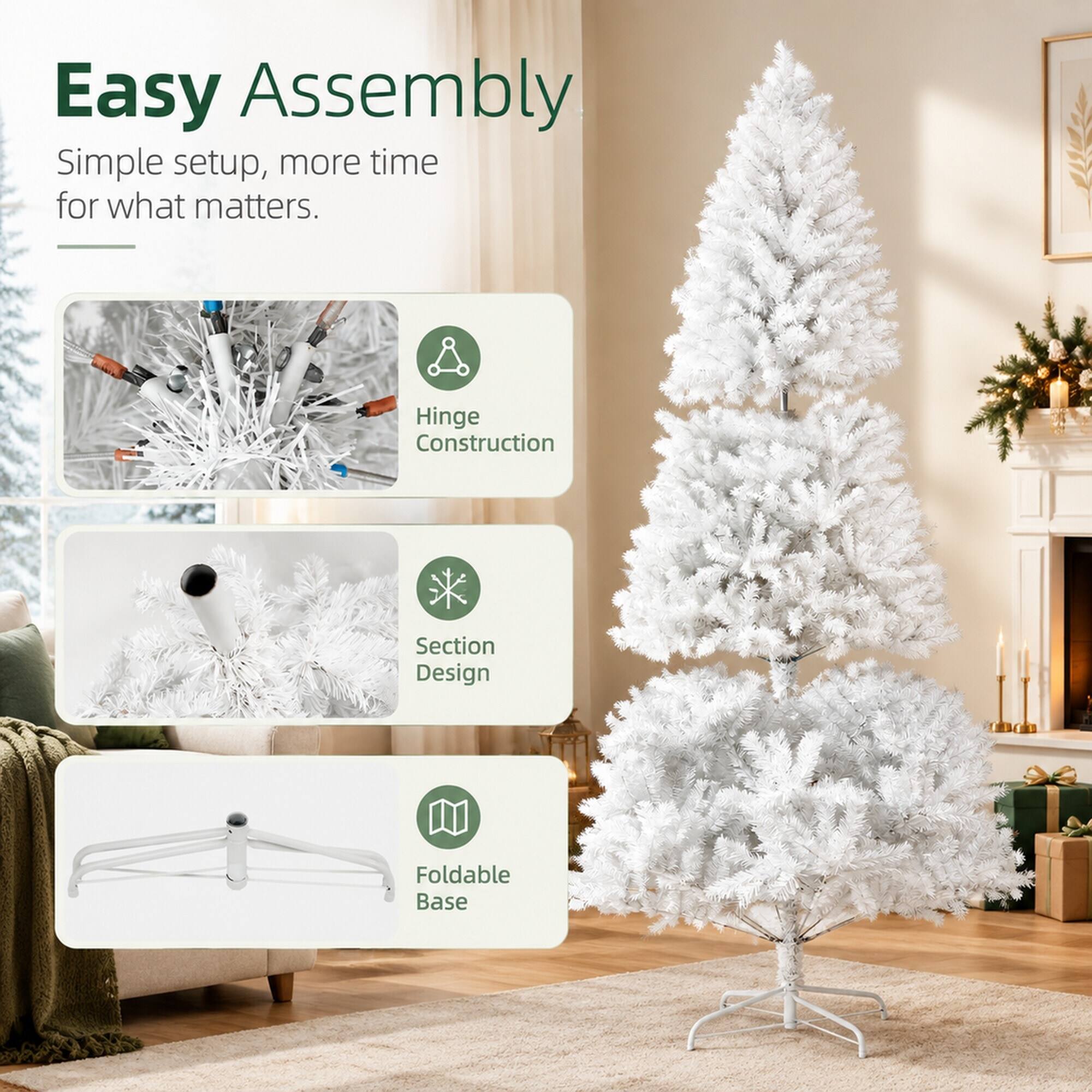 Easy Assembly  
Simple setup, more time for what matters.  

- Hinge Construction  
- Section Design  
- Foldable Base