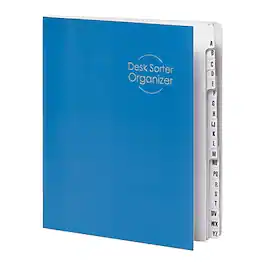 Smead - Desk File/Sorter, Alphabetic (A-Z), 20 Dividers, Letter Size, (89282) - Blue