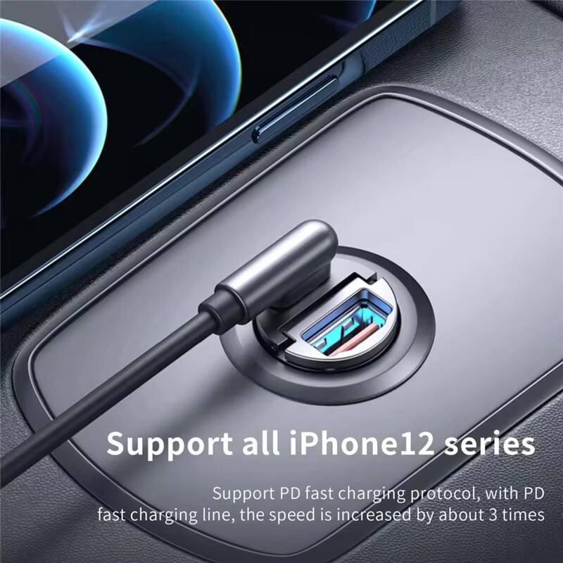 Support all iPhone 12 series  
Support PD fast charging protocol, with PD fast charging line, the speed is increased by about 3 times