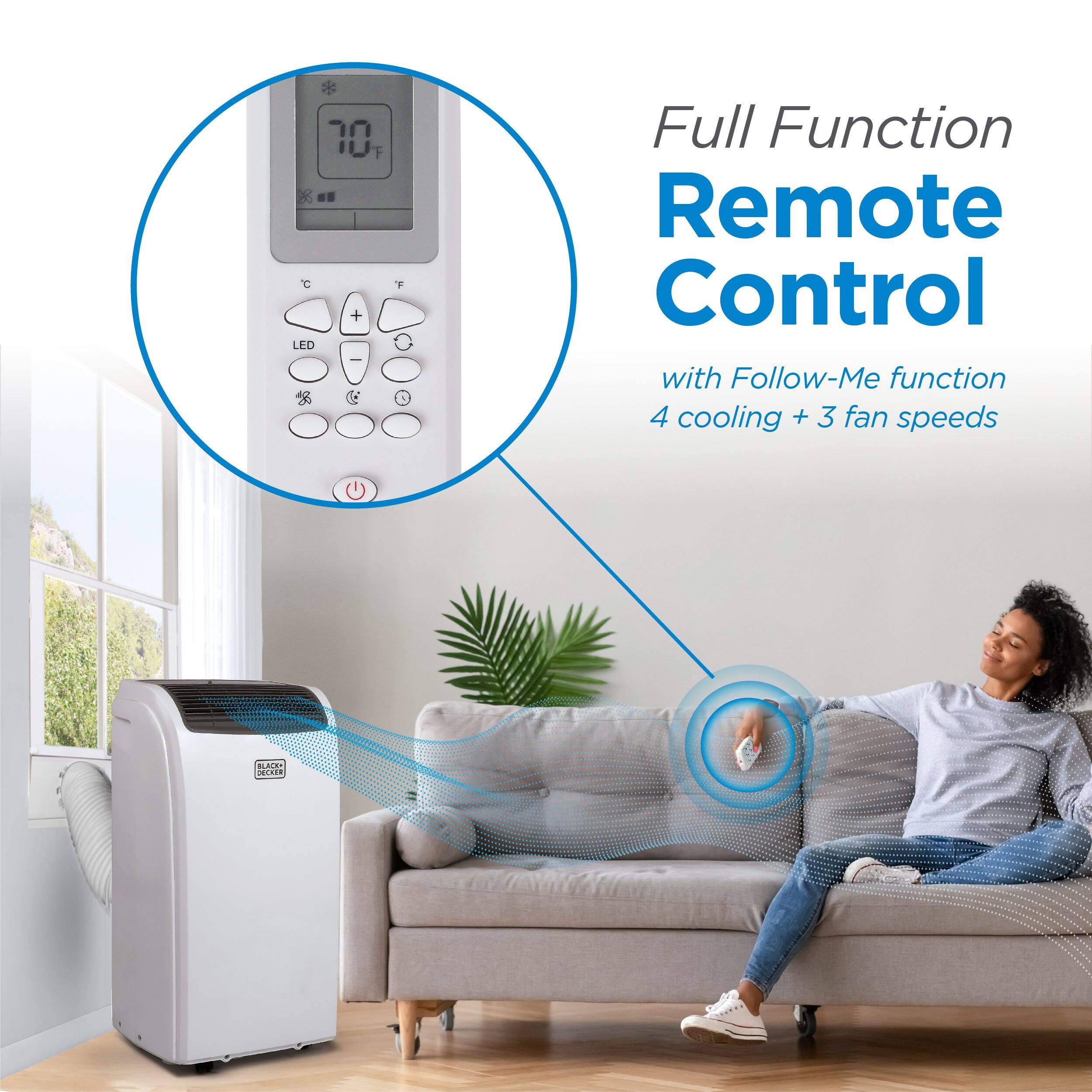 10, F K  F + LED I & G 1 Full Function Remote Control with Follow-Me function 4 cooling + 3 fan speeds .AC