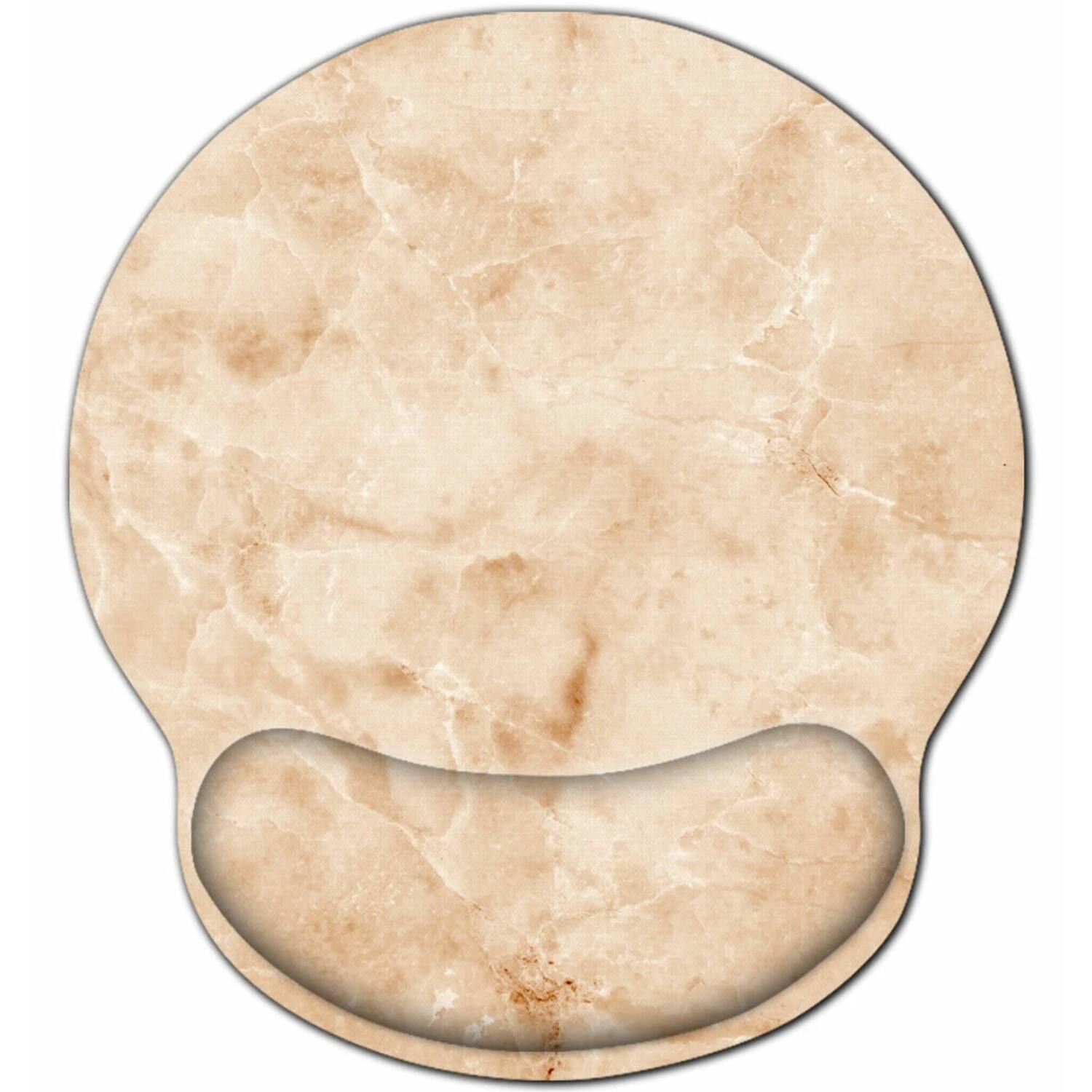 Front. Stock Preferred - Ergonomic Mouse Pad with Gel Wrist Rest – Non-Slip Gaming & Office Pad - Beige.