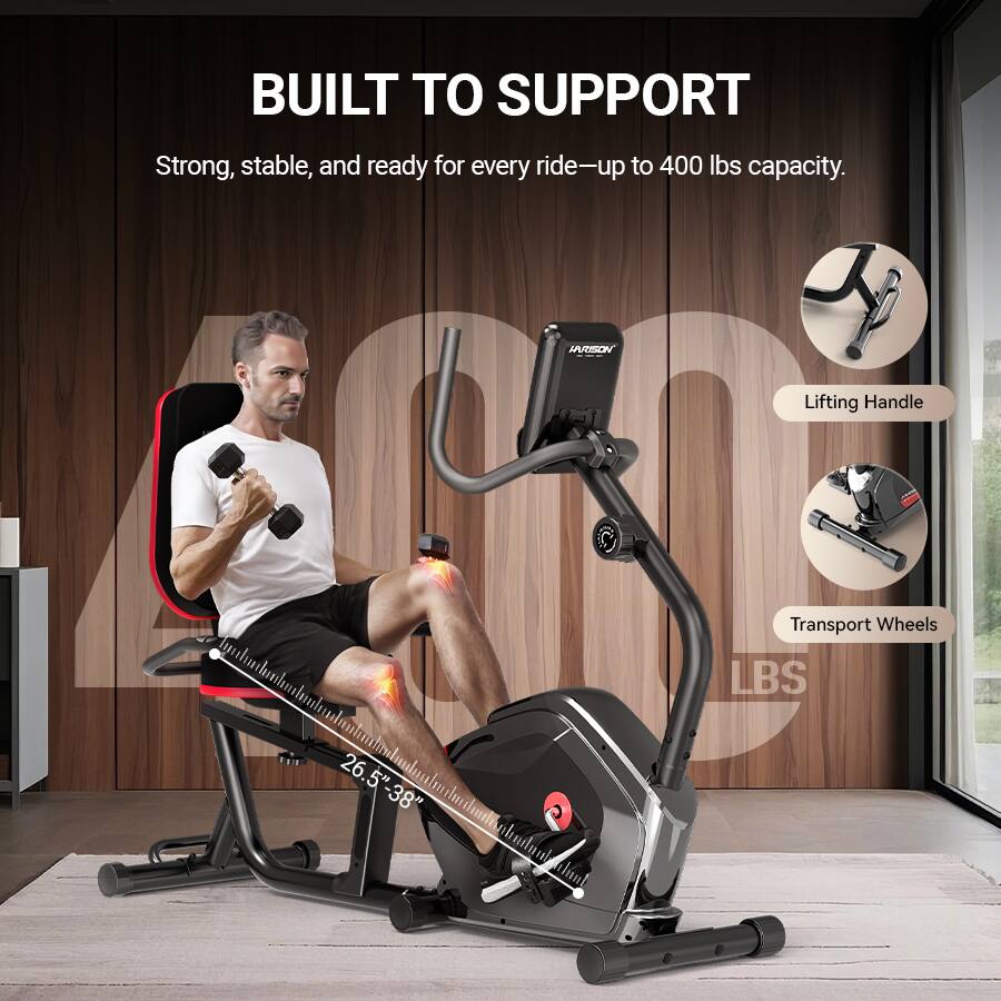 BUILT TO SUPPORT  
Strong, stable, and ready for every ride—up to 400 lbs capacity.  

VORAL  
Lifting Handle  
Transport Wheels  
26.5"-38"