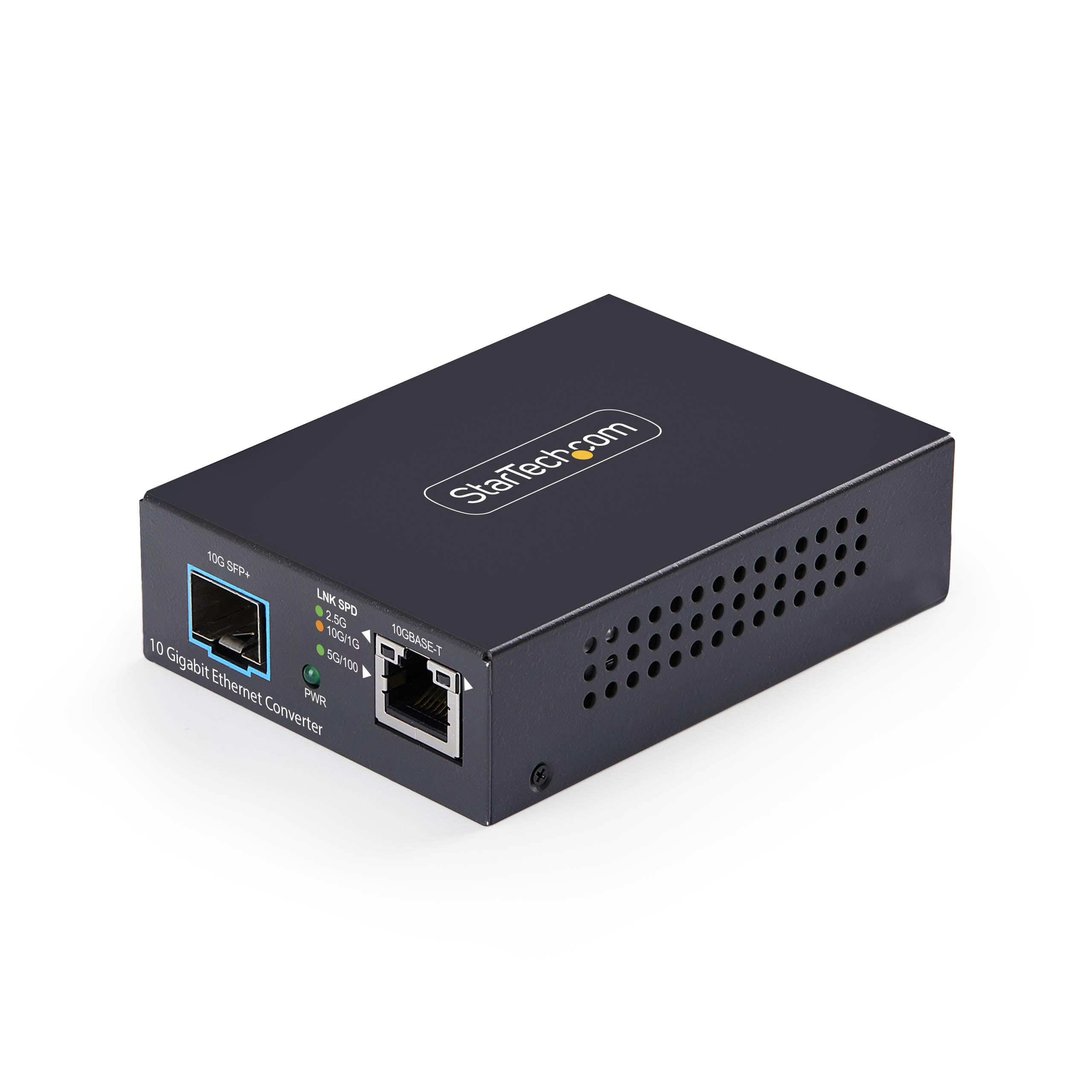 StarTech.com 10G SFP+ LNK 2 SFP+ 2.5G 10GBASE-T 10/100/1000 Gigabit Ethernet Converter