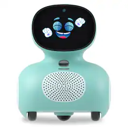Mini: AI Robot for Kids with 30-Day Miko Max|Voice Play, STEAM Activities, Games & Stories| Gift Ages 5–10 - Blue