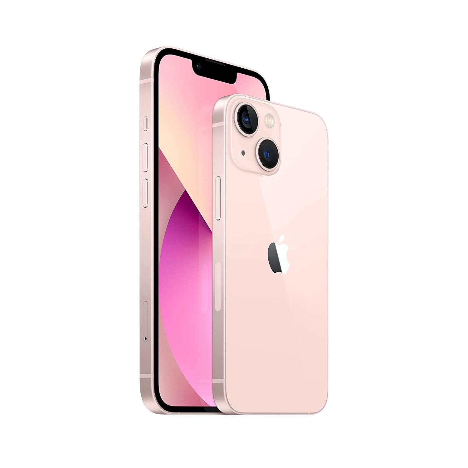 Alt View 3. Apple - iPhone 13 A2482 (Fully Unlocked) 128GB Bundle with Pre-Installed Tempered Glass - Pink.