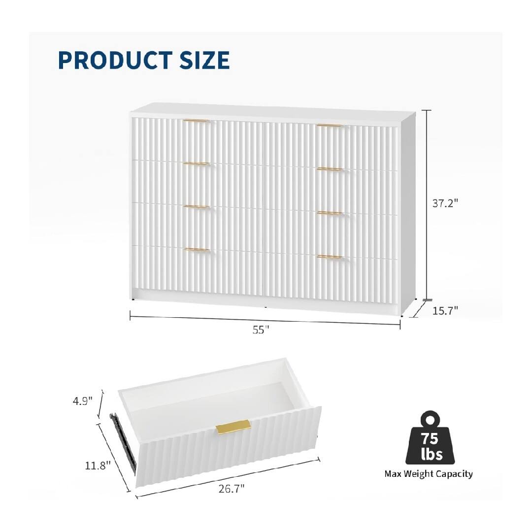 PRODUCT SIZE  
37.2" x 15.7" x 55"  
4.9" x 11.8" x 26.7"  
Max Weight Capacity: 75 lbs