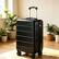 Angle. LUGGEX - LUGGEX 20" Carry On Luggage Airline Approved Hardside Expandable Suitcase with Spinner Wheels and TSA Lock - EX-Lite - Black.