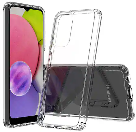 Front. Nakedcellphone - Clear Case for Samsung Galaxy A03s - Clear.