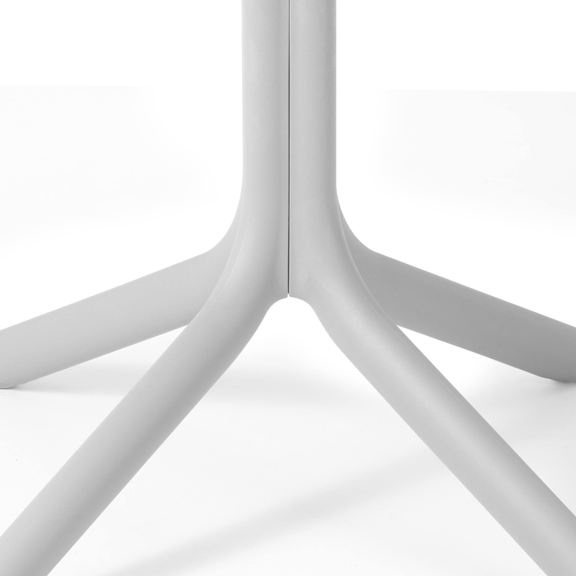 Alt View 4. WestinTrends - WestinTrends Playa 31.5" Round Plastic Outdoor Patio Dining Table for 4 - Gray.