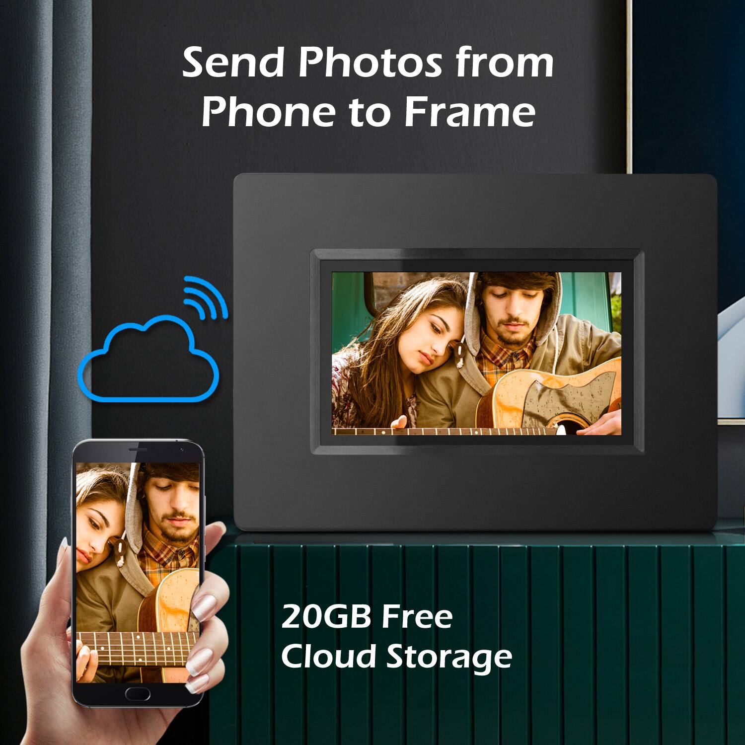 Send Photos from Phone to Frame

20GB Free Cloud Storage
