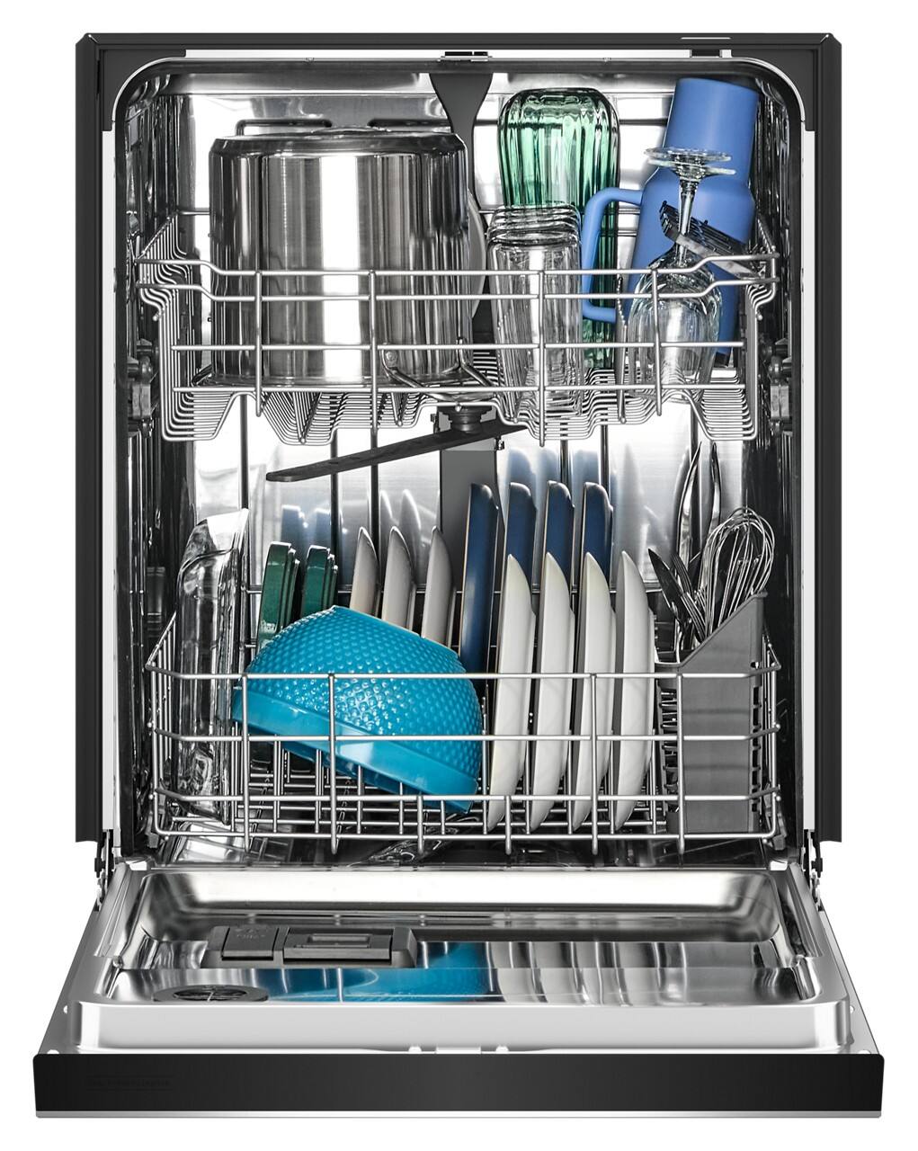 Alt View 2. Maytag - 24" Front Control Built-In Stainless Steel Tub Dishwasher with PowerBlast Cycle and 50 dBA - Fingerprint Resistant Stainless Steel.