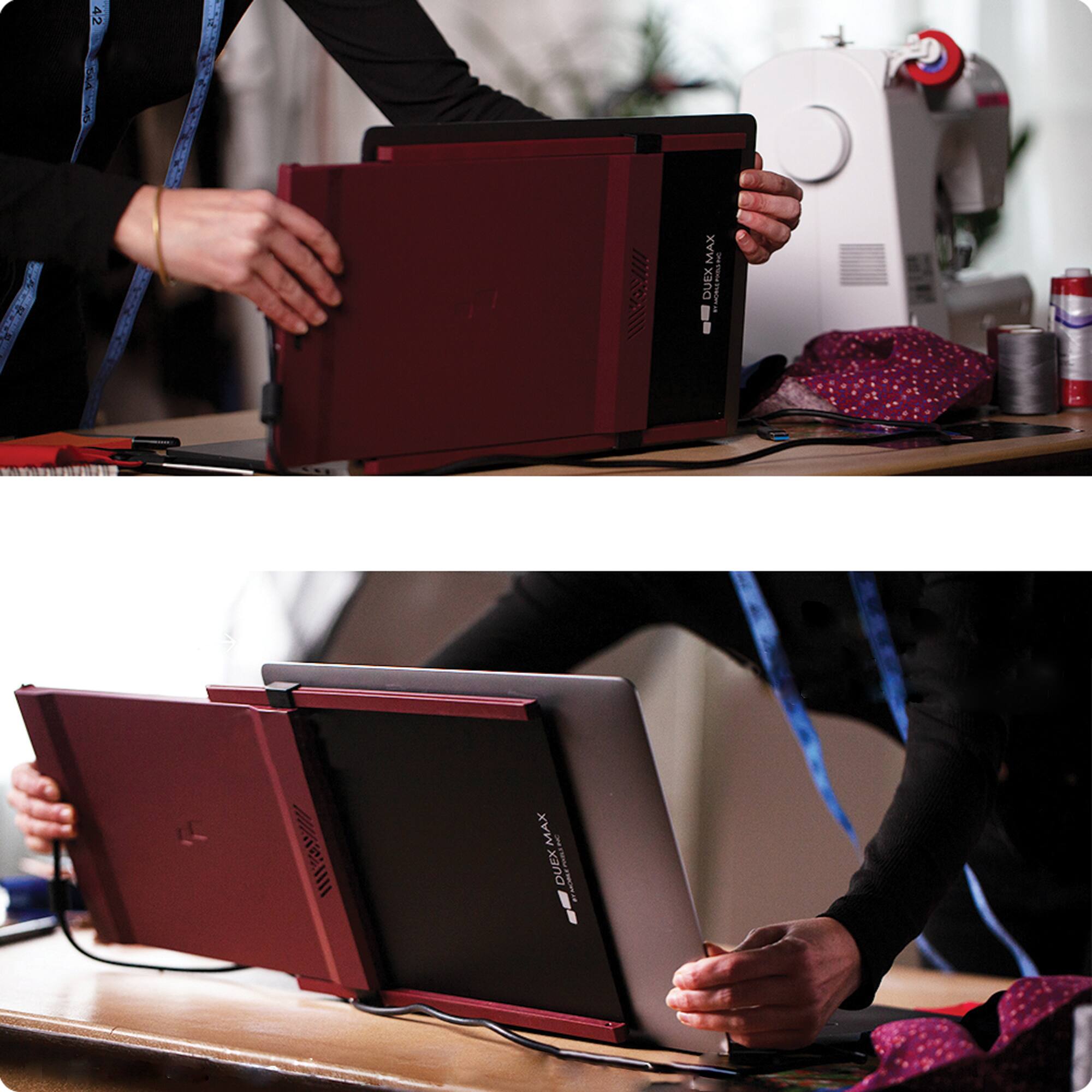 Alt View 16. Mobile Pixels - DUEX Max 14.1" IPS LCD Slide-out Display for Monitor - Red.