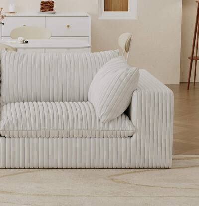 Roomtec Cloud SofaCorduroy FabricDeep Seat CouchesDoublelayer ...