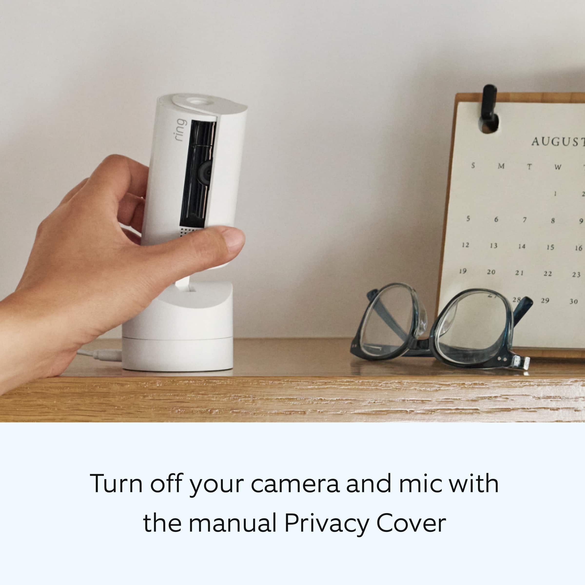 Turn off your camera and mic with the manual Privacy Cover.