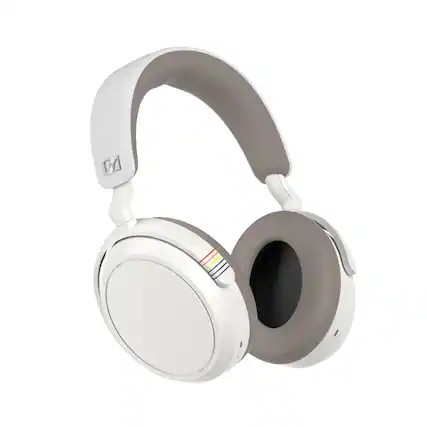 Front. Sennheiser - Sennheiser - MOMENTUM 4 Wireless Adaptive Noise-Canceling Over-The-Ear Headphones - Pride - Multi.