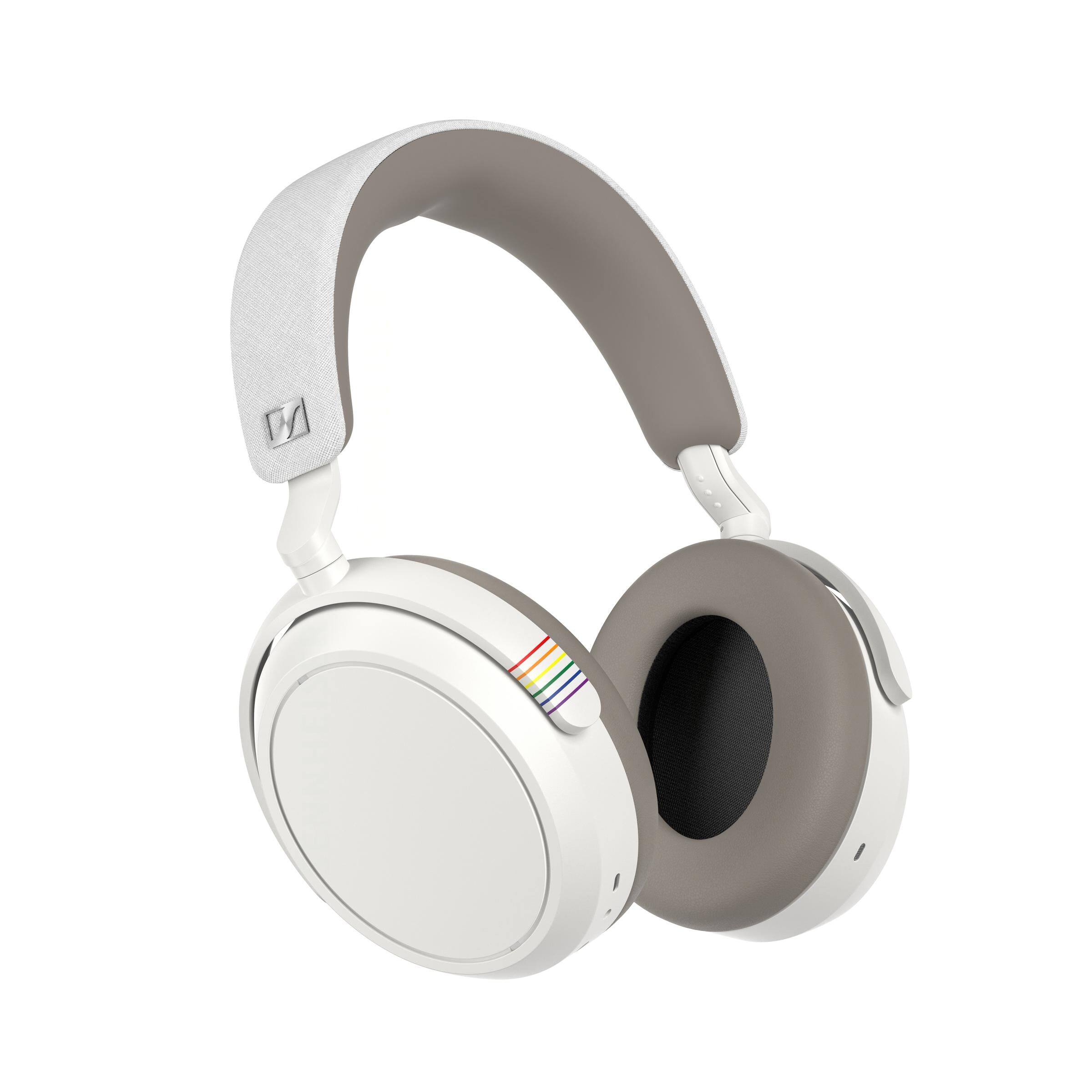 Front. Sennheiser - Sennheiser - MOMENTUM 4 Wireless Adaptive Noise-Canceling Over-The-Ear Headphones - Pride - Multi.