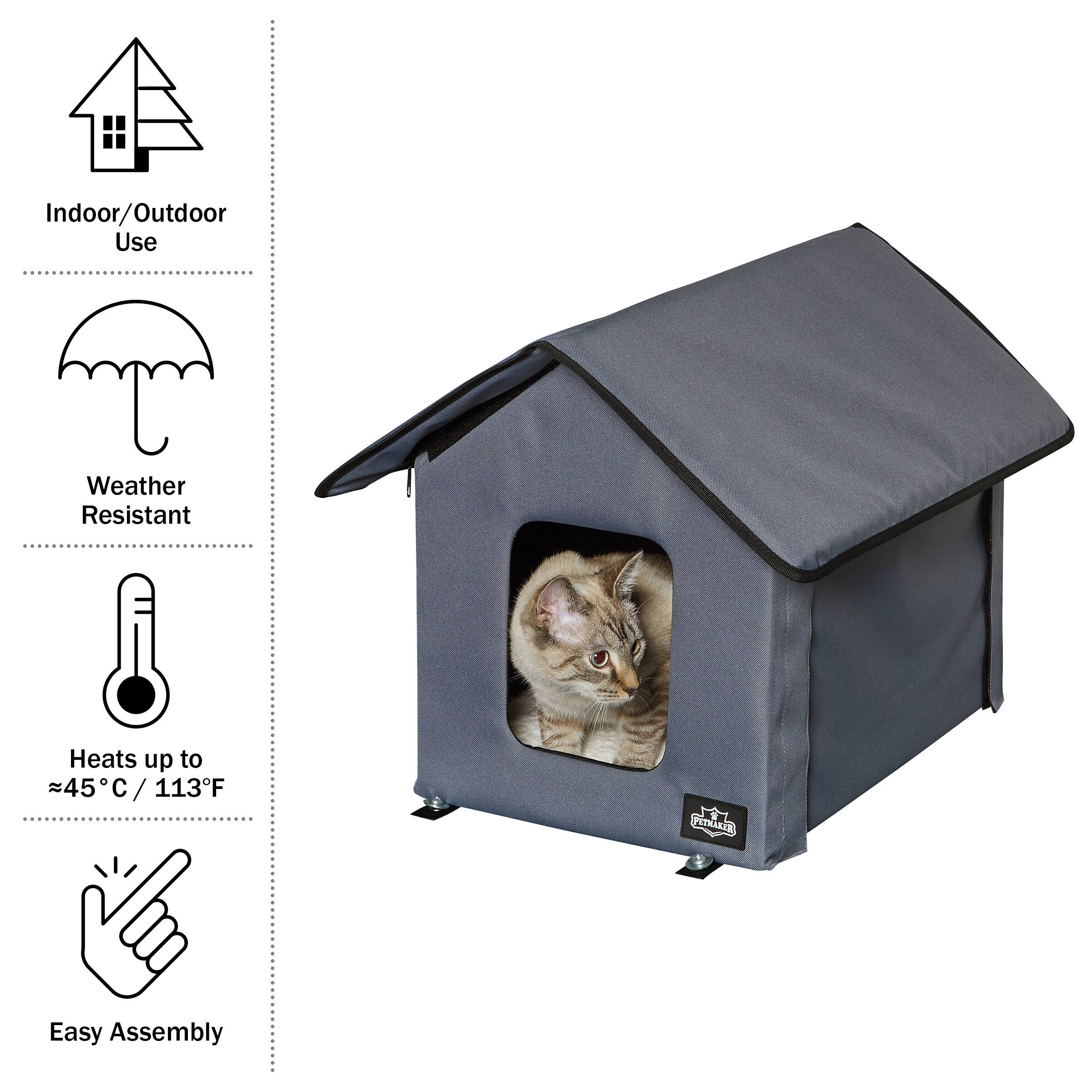 Indoor/Outdoor Use  
Weather Resistant  
Heats up to 45°C / 113°F  
Easy Assembly