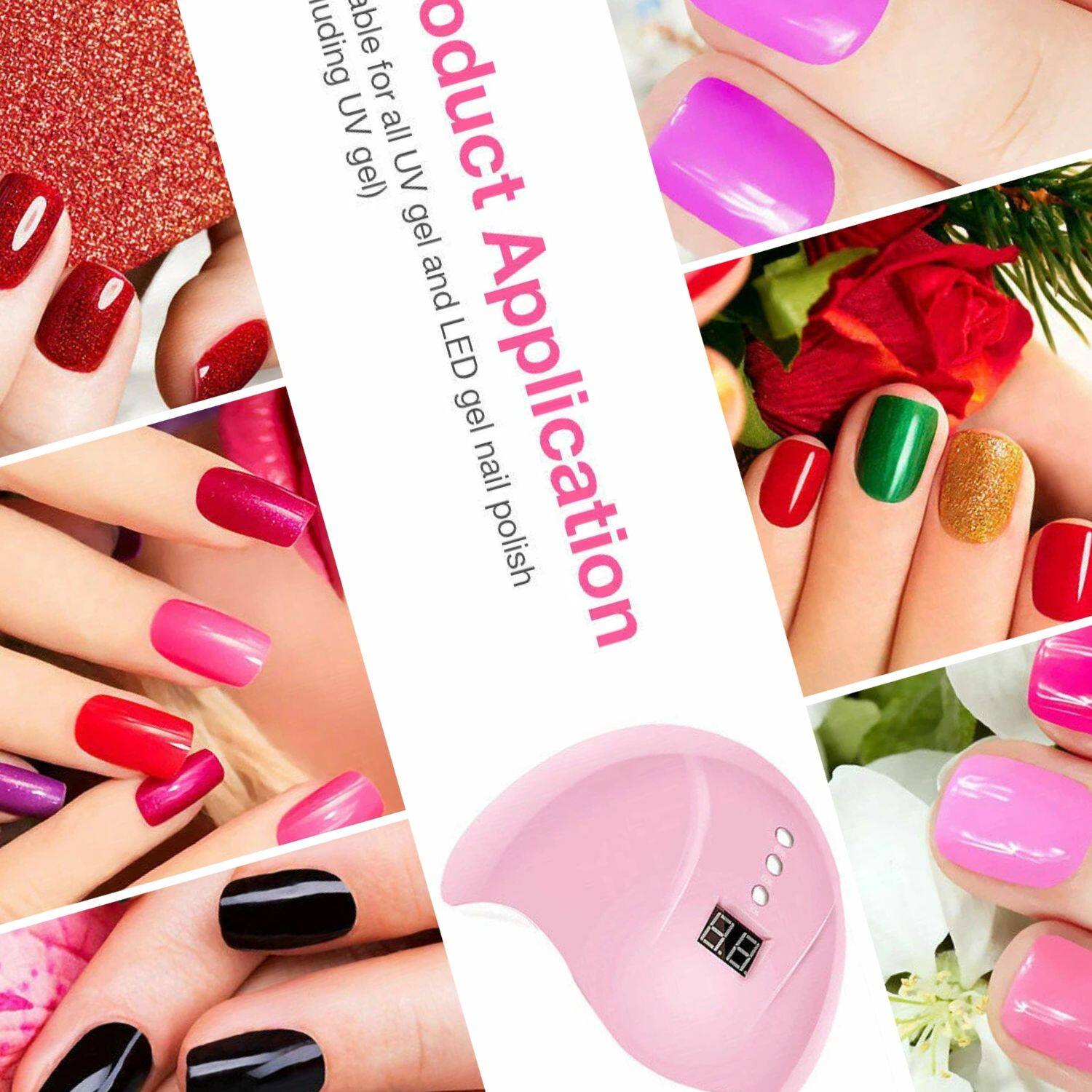 Product Application  
Including UV gel  
Suitable for all UV gel and LED gel nail polish
