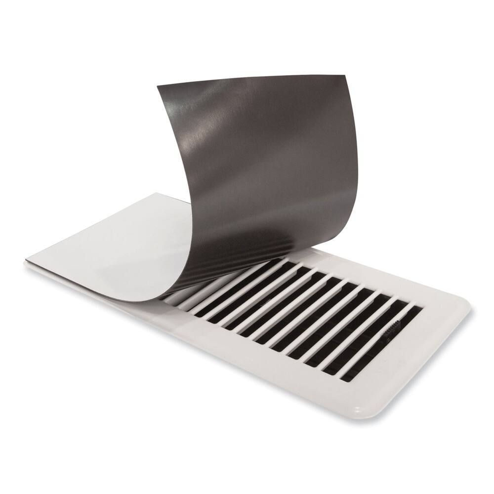Angle. Deflecto - Deflecto MVCX512 12 in. x 5 in. x 0.05 in. Magnetic Vent Covers - White (3/Pack) - White.