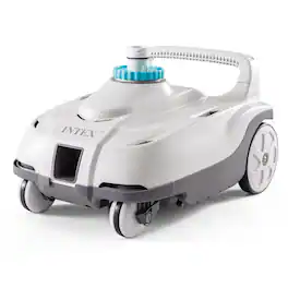 Intex - ZX100 Automatic Pressure Side Swimming Pool Cleaner w/Hose & Converter - white and gray