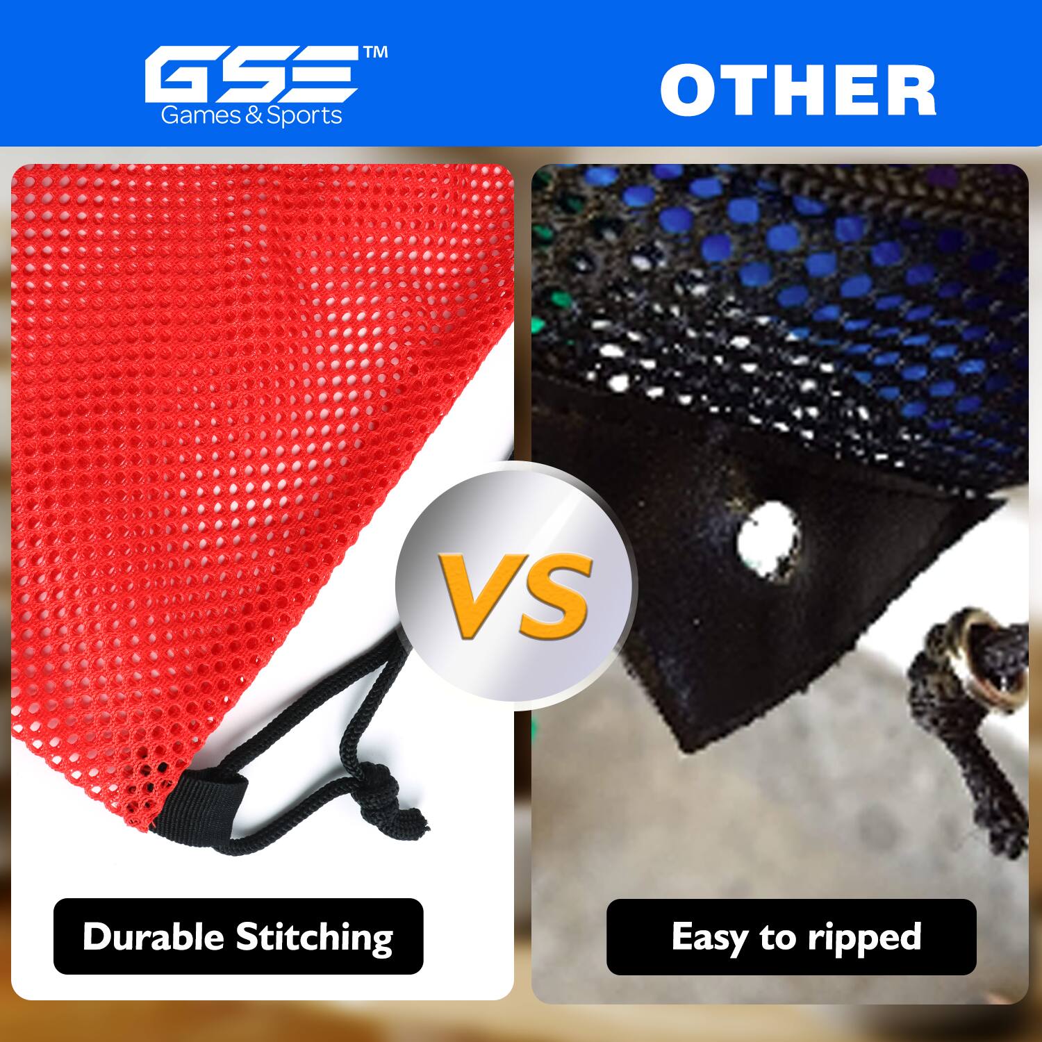 TM GSE Games & Sports OTHER VS Durable Stitching Easy to ripped