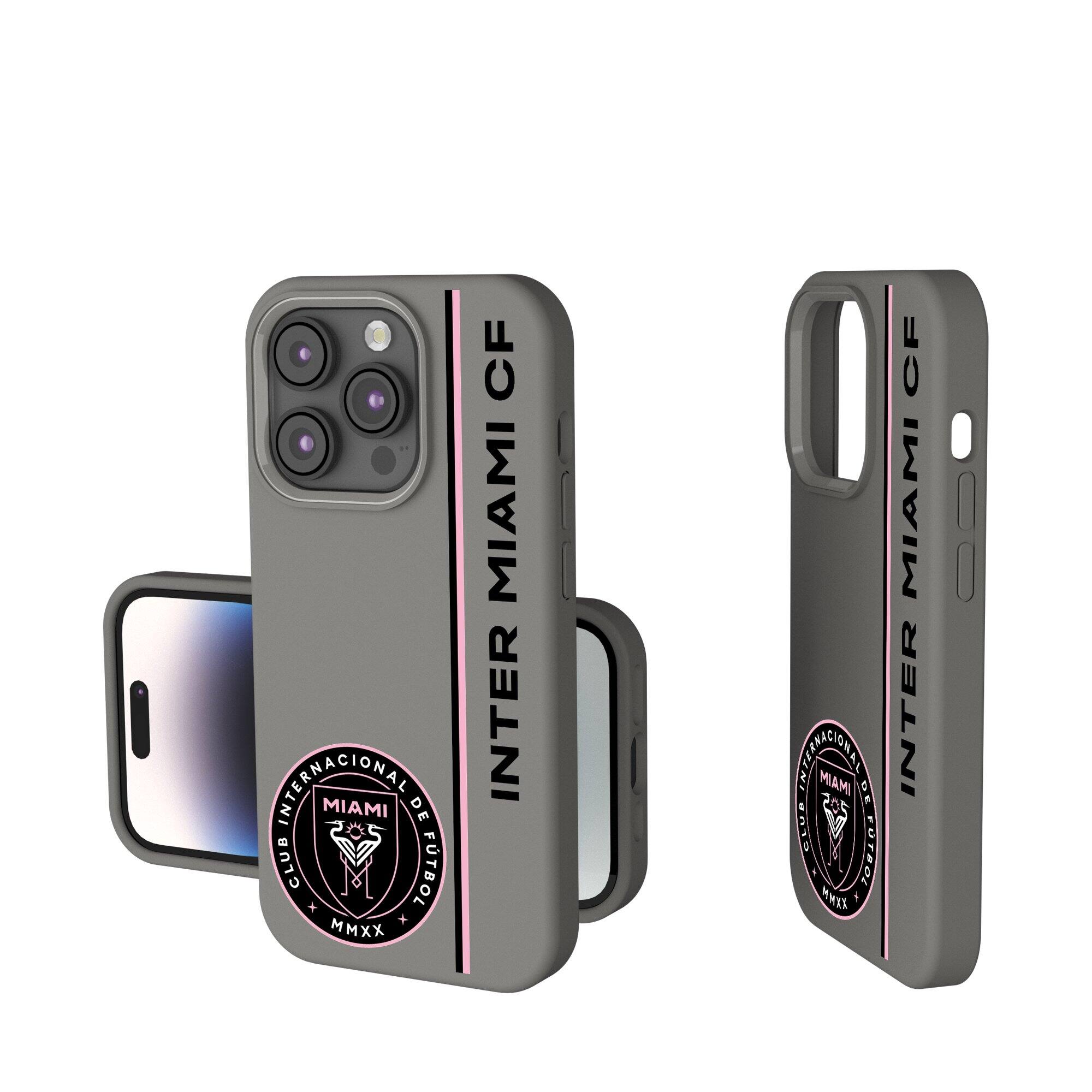 Keyscaper - MLS - Inter Miami CF Sidebar Soft Touch iPhone Case - 15 - Gray