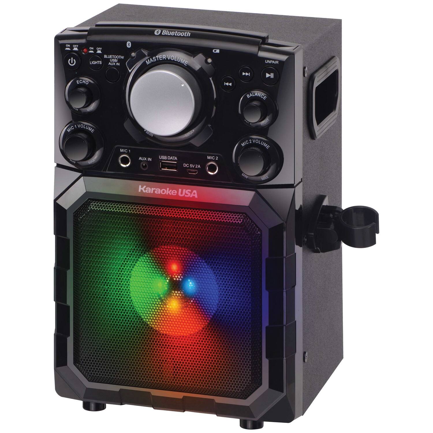 - i g -  
BLUETOOTH UdI LIGHTS AUX  
ECHO $ Bluetooth MASTER VOLUME 144 UNPAIR  
Il BALANCE 1 VOLUME MIC TAIR -0 MIC 1 AUX  
usa DATA MIC 2 DC W 2A Karaoke USA gT MIC 2 VOLUME LM MX  

Corrected:  
- i g -  
BLUETOOTH UdI LIGHTS AUX  
ECHO $ Bluetooth MASTER VOLUME 144 UNPAIR  
Il BALANCE 1 VOLUME MIC TAIR -0 MIC 1 AUX  
usa DATA MIC 2 DC W 2A Karaoke USA gT MIC 2 VOLUME LM MX