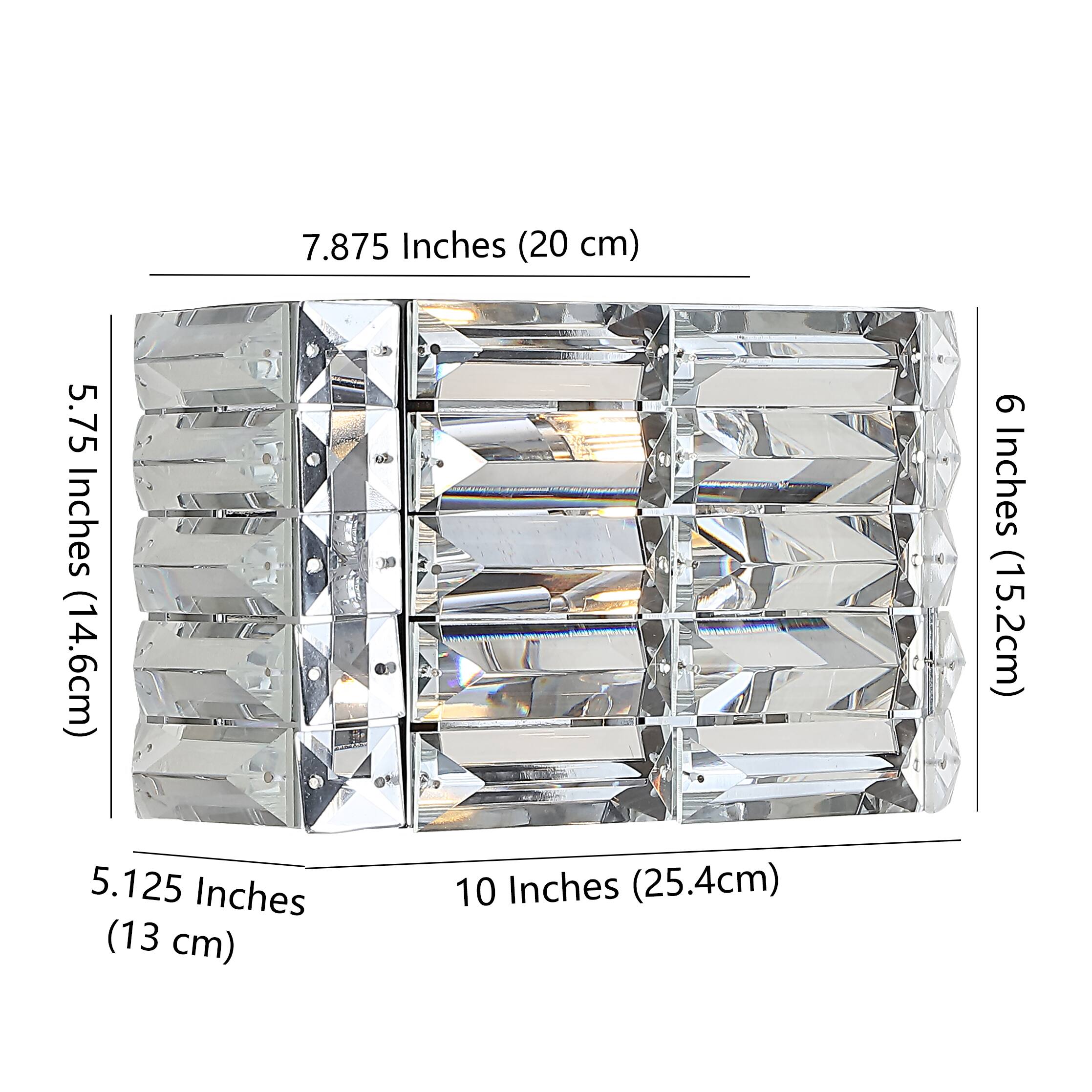 7.875 Inches (20 cm)  
5.75 Inches (14.6 cm)  
9 Inches (15.2 cm)  
5.125 Inches (13 cm)  
10 Inches (25.4 cm)