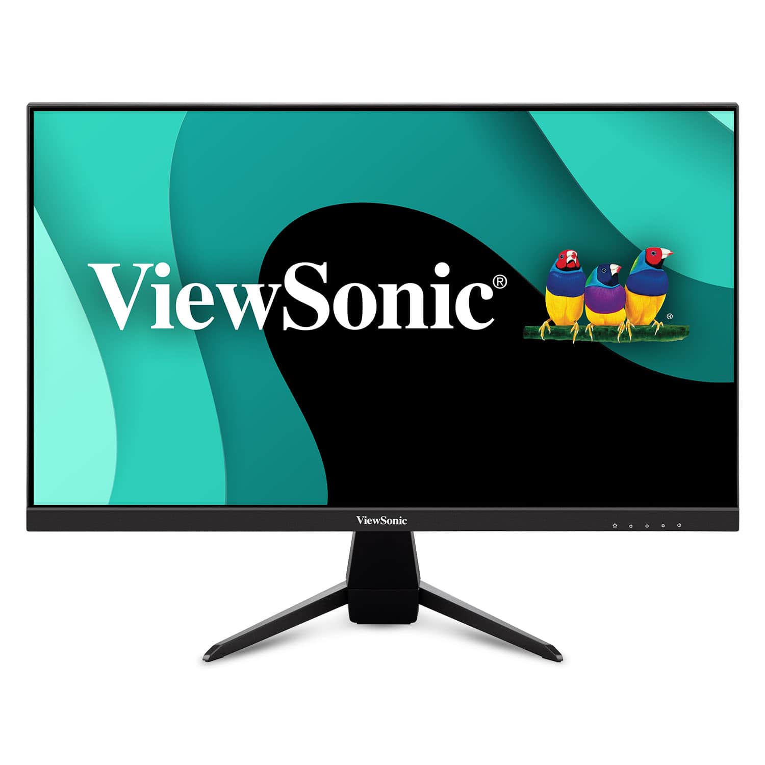 Front. ViewSonic - VX2467U 24" IPS LCD FHD Gaming Monitor (HDMI, VGA, DP) - Black.