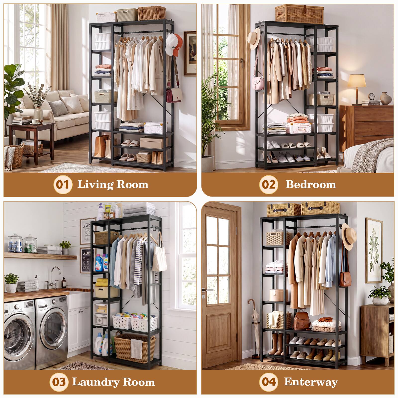 01 Living Room
02 Bedroom
03 Laundry Room
04 Entryway