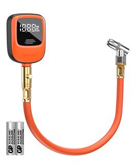 ETENWOLF - T600 Digital Tire Pressure Gauge 0-250 PSI, ANSI B40.7 2A Grade High Precision(Plus-Minus 1%) - Vivid Orange
