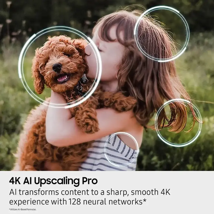 4K Al Upscaling Pro AI transforms content to a sharp, smooth 4K experience with 128 neural networks. It utilizes AI-based formulas.
