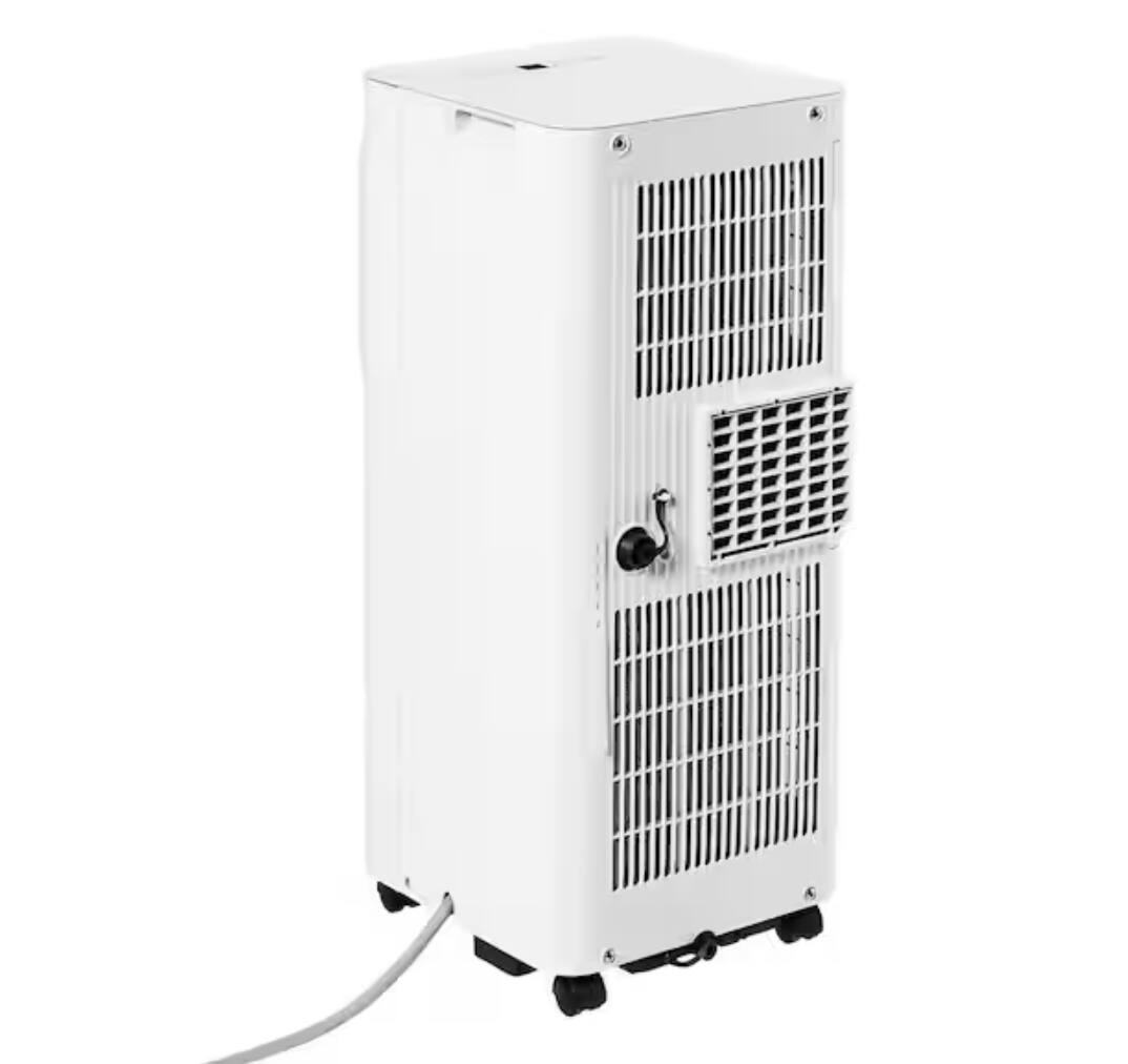 Alt View 4. Vissani - VAP05R1AWTFR 5000 BTU 115V 3-in-1 Portable AC with Dehumidifier and Remote for Up to 150 sq. ft. - Refurbished Excellent - White.