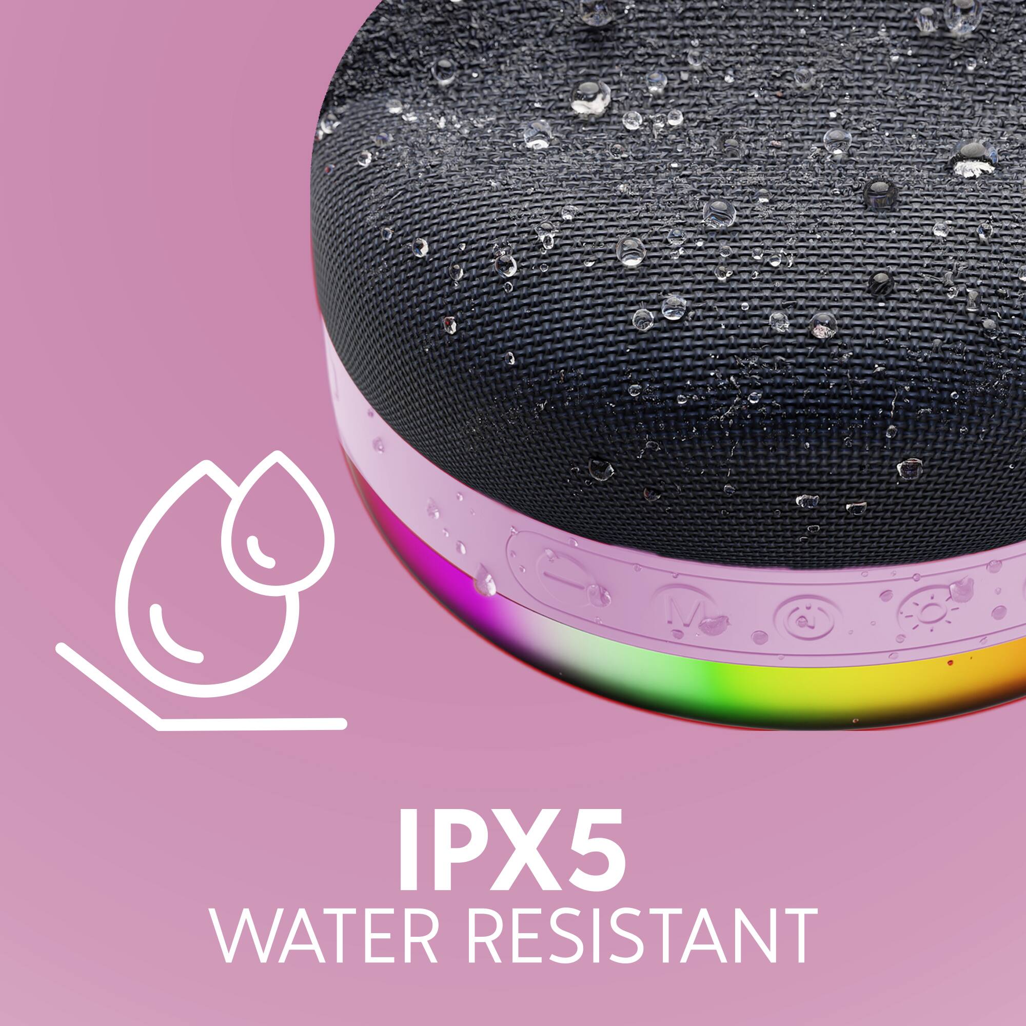 IPX5 WATER RESISTANT