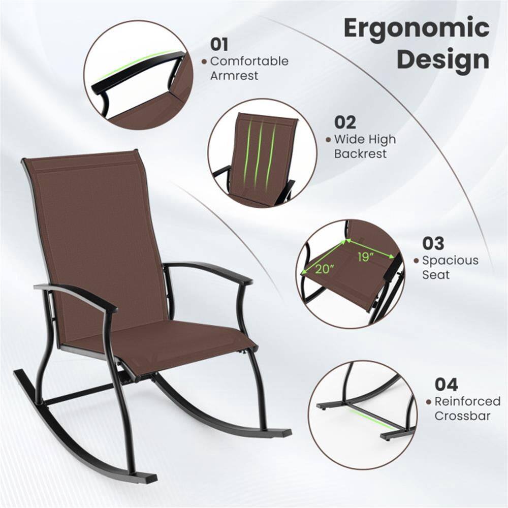 01 Ergonomic Comfortable Design  
- Comfortable Armrest  

02 Wide High Backrest  

03 Spacious Seat  
- 20" x 19"  

04 Reinforced Crossbar