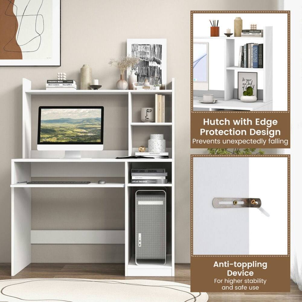 Hutch with Edge Protection Design Prevents unexpectedly falling

Anti-toppling Device For higher stability and safe use