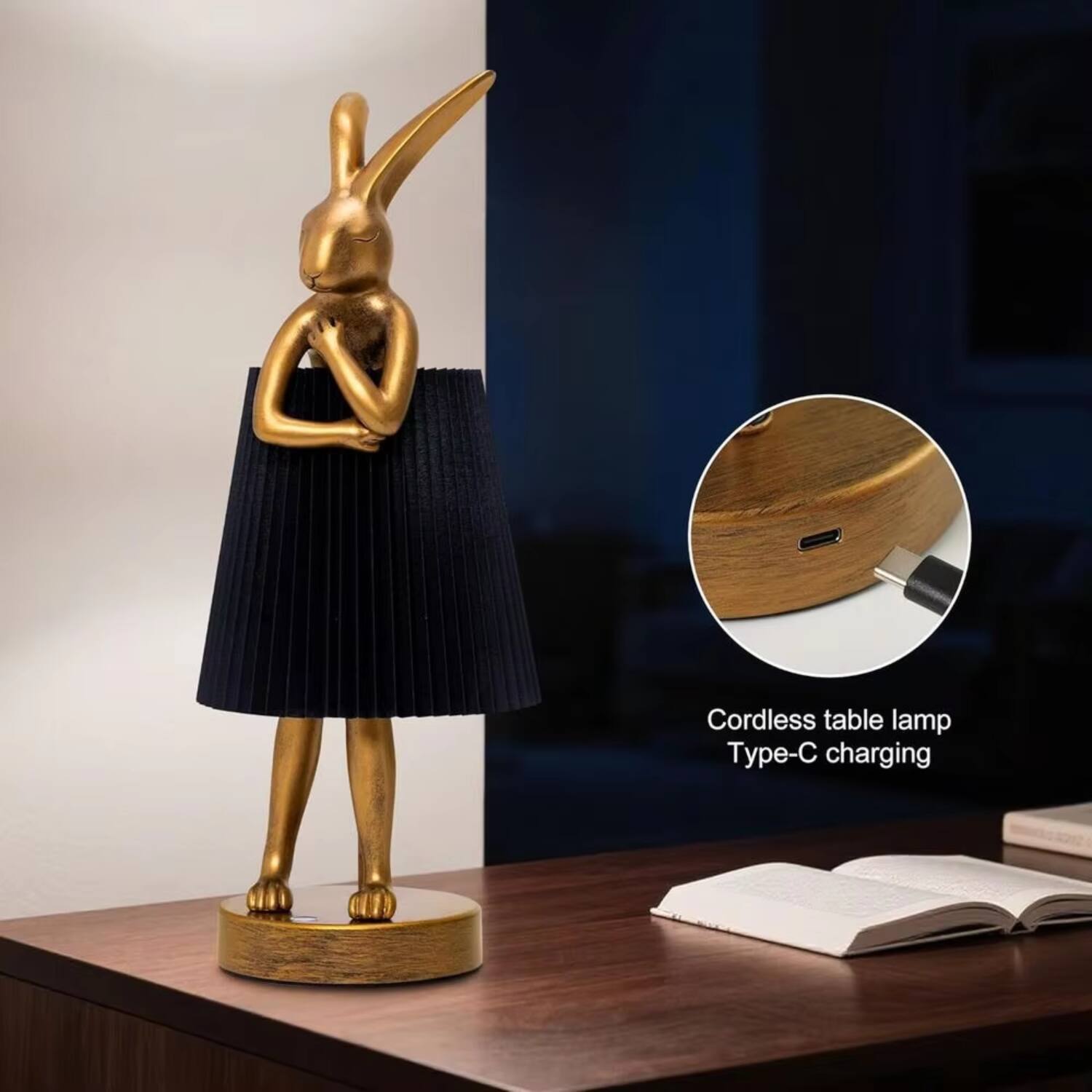 Cordless table lamp  
Type-C charging