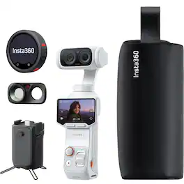 Insta360 - Luna Ultra 8K Dual-Lens Gimbal Camera Creator Bundle, White