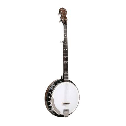 Front. Gold Tone - Gold Tone CC-100R+: Cripple Creek Resonator Banjo Upgraded with Pickup and Bag.