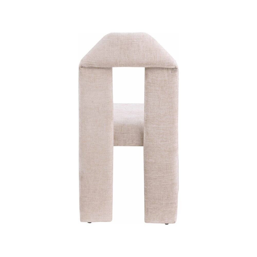 Alt View 3. Meridian Furniture - Bennett Beige Chenille Fabric Dining Chair, Set of 2 - Beige.