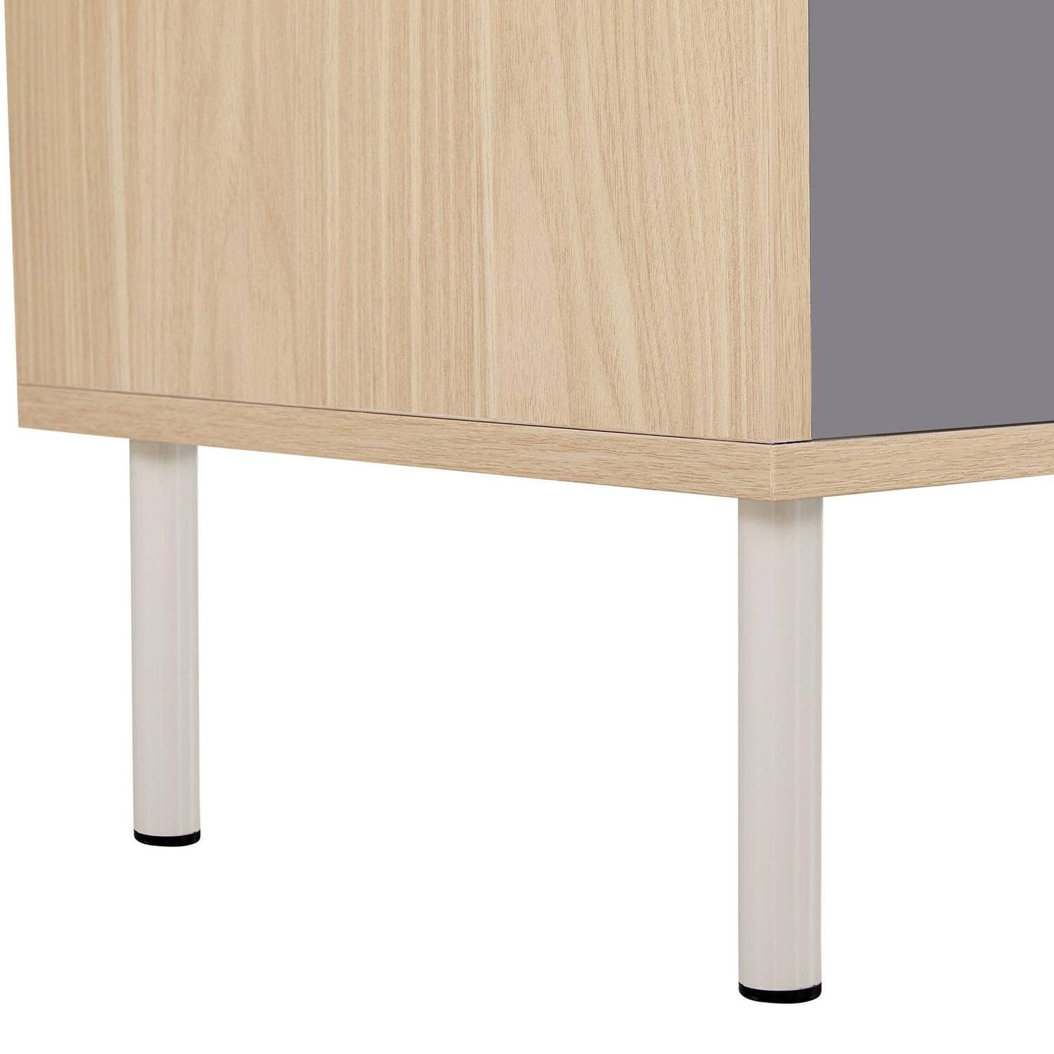 Alt View 3. Pefilos - 44" Cat House with Litter Box Enclosure & Hidden Storage, Wood Cat Furniture for Home Decor, Multi-Functional Shelves.